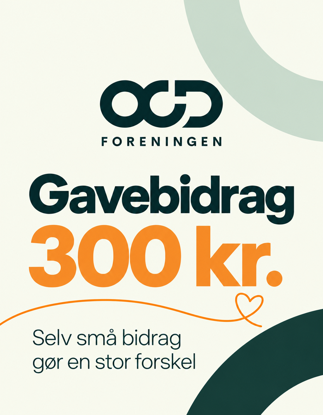 Gavebidrag - 300 kr.